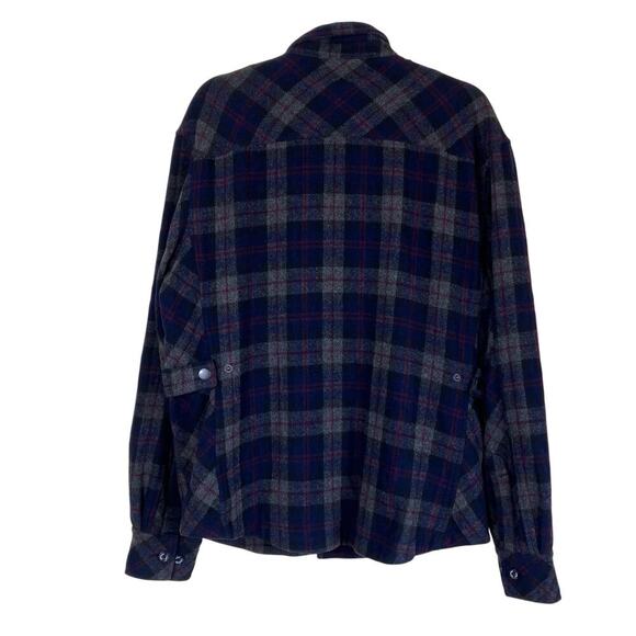 Gentleman Farmer Mens Sz L Wool Blend Plaid Shacket Jacket Preppy Classic Fall - Picture 3 of 16